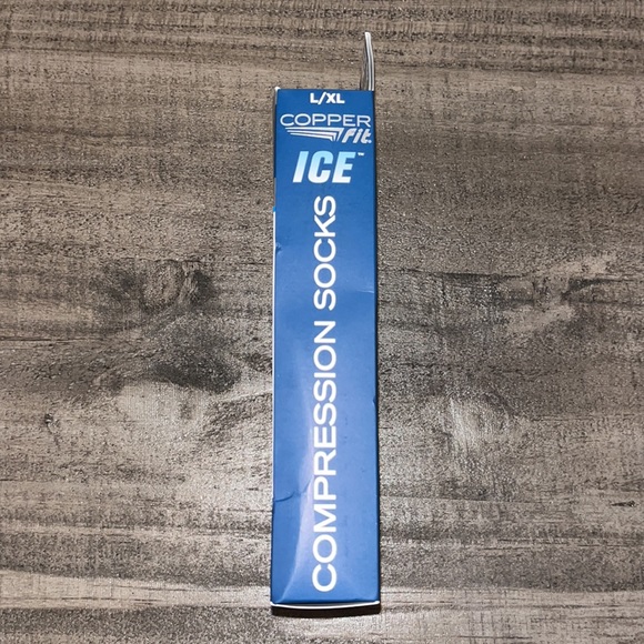 Copper Fit Underwear & Socks New Copper Fit Ice Menthol Infused Compression Black Socks Lxl